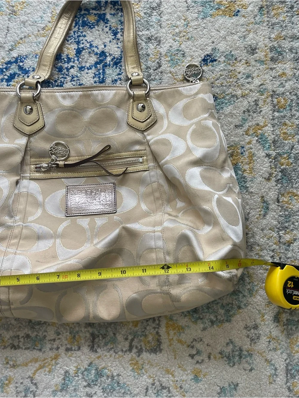 Coach Y2K Signature Tote Bag in Champagne
